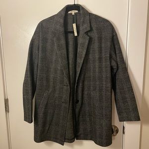 Madewell glen plaid oversized blazer